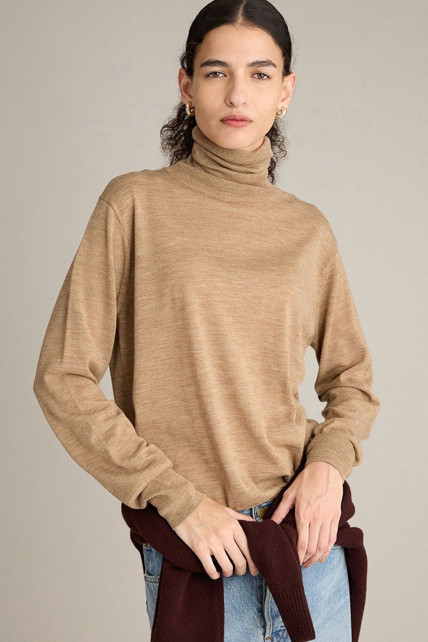 【ブリル/BRILL】のVICタートルネックプルオーバー インテリア・キッズ・メンズ・レディースファッション・服の通販 founy(ファニー) 　ファッション　Fashion　レディースファッション　Fashion for Women　トップス・カットソー　Cut & Sew Tops　ニット　Knit Tops & Sweaters　カジュアルプルオーバー・ニットトップス　Pullovers & Knit Tops / Casual Pullovers　タートルネック・ハイネックトップス　Turtlenecks & High-Neck Tops　インナー　Innerwear　タートルネック　Turtleneck, High Neck　ベーシック　Basic, Essential　新作・新入荷　New Arrivals / New In　ベージュ|ID: prp329100004741198 ipo3291000000034255619