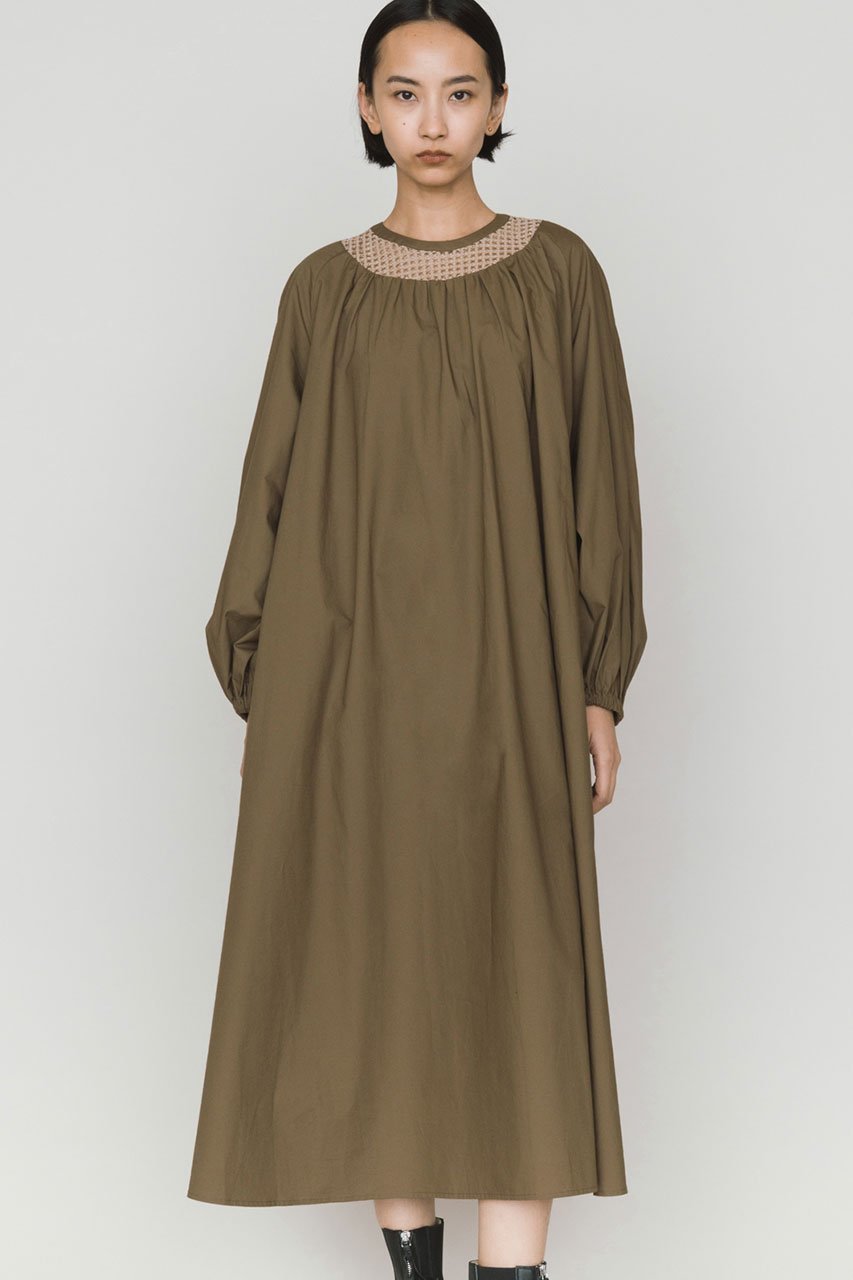 【ミディウミソリッド/MIDIUMISOLID】のボリュームワンピース 人気、トレンドファッション・服の通販 founy(ファニー) 　ファッション　Fashion　レディースファッション　Fashion for Women　ワンピース　Dresses　チュニック　Tunic Tops & Dresses　シンプル　Simple, Minimal　スニーカー　Sneakers, Trainers　チュニック　Tunic, Long Top　フレア　Flare, Flared　メッシュ　Mesh, Net Fabric　ロング　Long, Long-Length　other-6|ID: prp329100004741200 ipo3291000000035618279