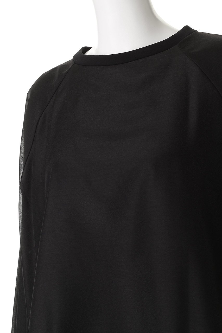 【マノフ/MANOF】のSHEER LAYERED CUT TOPS 人気、トレンドファッション・服の通販 founy(ファニー) 　ファッション　Fashion　レディースファッション　Fashion for Women　トップス・カットソー　Cut & Sew Tops　シャツ・ブラウス・オフィスカジュアル　Elegant Blouses & Button-Ups　ロングTシャツ・Tシャツ　Longline T-Shirts & Tees　カットソー・ベーシックTシャツ　Cut-and-Sewn Tops / Stretch Tees & Basics　シアー　Sheer, See-Through　スリーブ　Sleeve, Long Sleeve / Short Sleeve　レギンス　Leggings, Stretch Pants　ロング　Long, Long-Length　ワイド　Wide, Wide Fit　新作・新入荷　New Arrivals / New In　other-5|ID: prp329100004742359 ipo3291000000034268881
