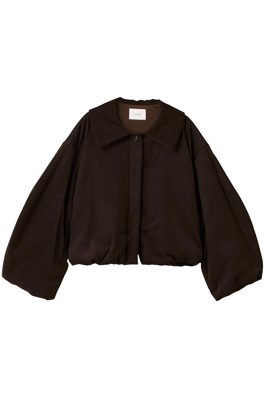【マノフ/MANOF】のCORDUROY BATTING COAT インテリア・キッズ・メンズ・レディースファッション・服の通販 founy(ファニー) 　ファッション　Fashion　レディースファッション　Fashion for Women　アウター　Coat / Outerwear Collection　コート・ロングコート・ピーコート　Long Coats, Peacoats & More　ギャザー　Gathered, Ruffled　コーデュロイ　Corduroy, Cord Fabric　ショート　Short, Short Length　スリーブ　Sleeve, Long Sleeve / Short Sleeve　トレンド　Trend, Trending Now　フェミニン　Feminine, Girly　ラウンド　Round, Round Neck　ワイド　Wide, Wide Fit　冬　Winter / This Winter　新作・新入荷　New Arrivals / New In　軽量　Lightweight, Ultra Light　BROWN|ID: prp329100004742360 ipo3291000000034268883