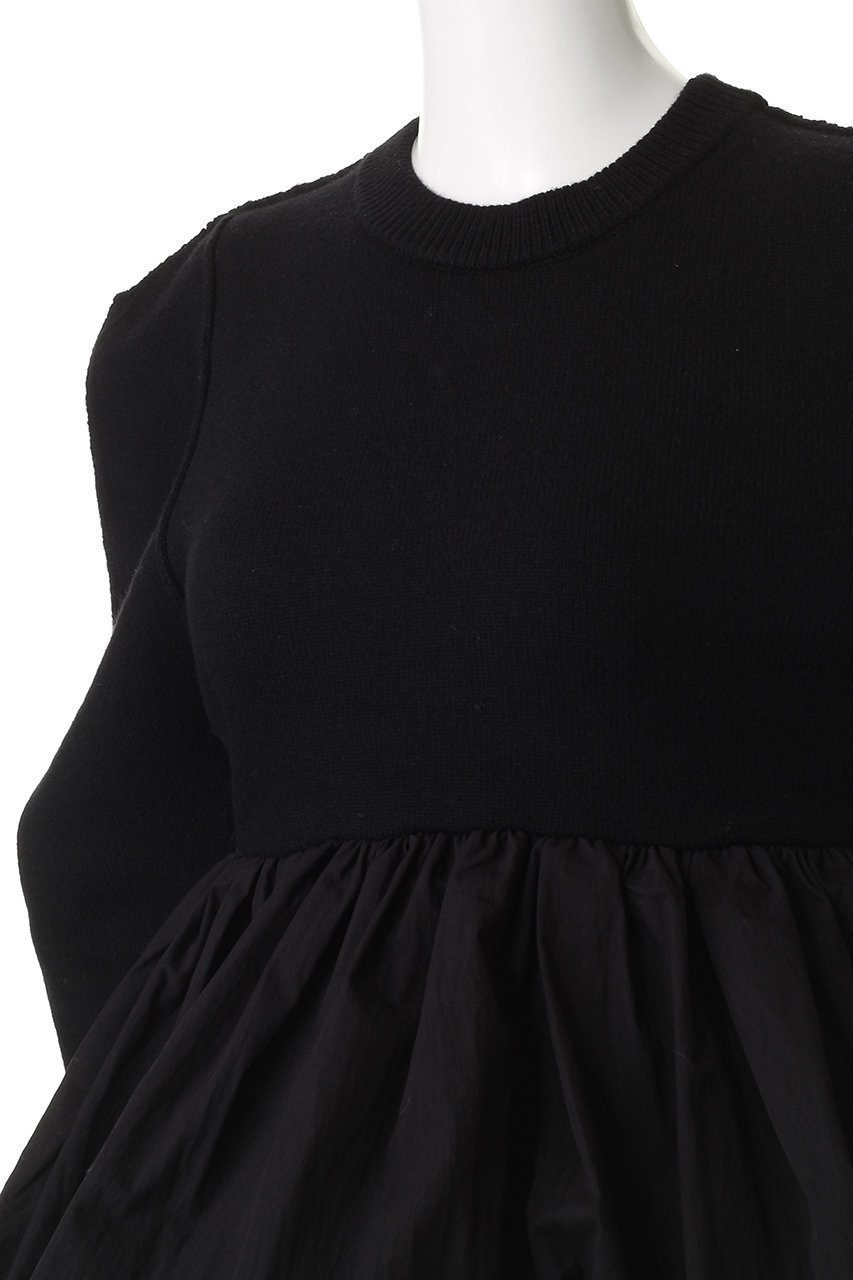 【クラネ/CLANE】のDOCKING POWERSHOULDER KNIT TOPS 人気、トレンドファッション・服の通販 founy(ファニー) 　ファッション　Fashion　レディースファッション　Fashion for Women　トップス・カットソー　Cut & Sew Tops　ニット　Knit Tops & Sweaters　カジュアルプルオーバー・ニットトップス　Pullovers & Knit Tops / Casual Pullovers　ギャザー　Gathered, Ruffled　ショルダー　Shoulder, Shoulder Strap　ドッキング　Docking, Mixed Material　バルーン　Balloon, Balloon Silhouette　フォルム　Silhouette, Form　新作・新入荷　New Arrivals / New In　other-5|ID: prp329100004742361 ipo3291000000034268898