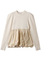 【クラネ/CLANE】のDOCKING POWERSHOULDER KNIT TOPS IVORY|ID: prp329100004742361 ipo3291000000035385569