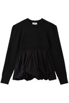 【クラネ/CLANE】のDOCKING POWERSHOULDER KNIT TOPS BLACK|ID: prp329100004742361 ipo3291000000035385572