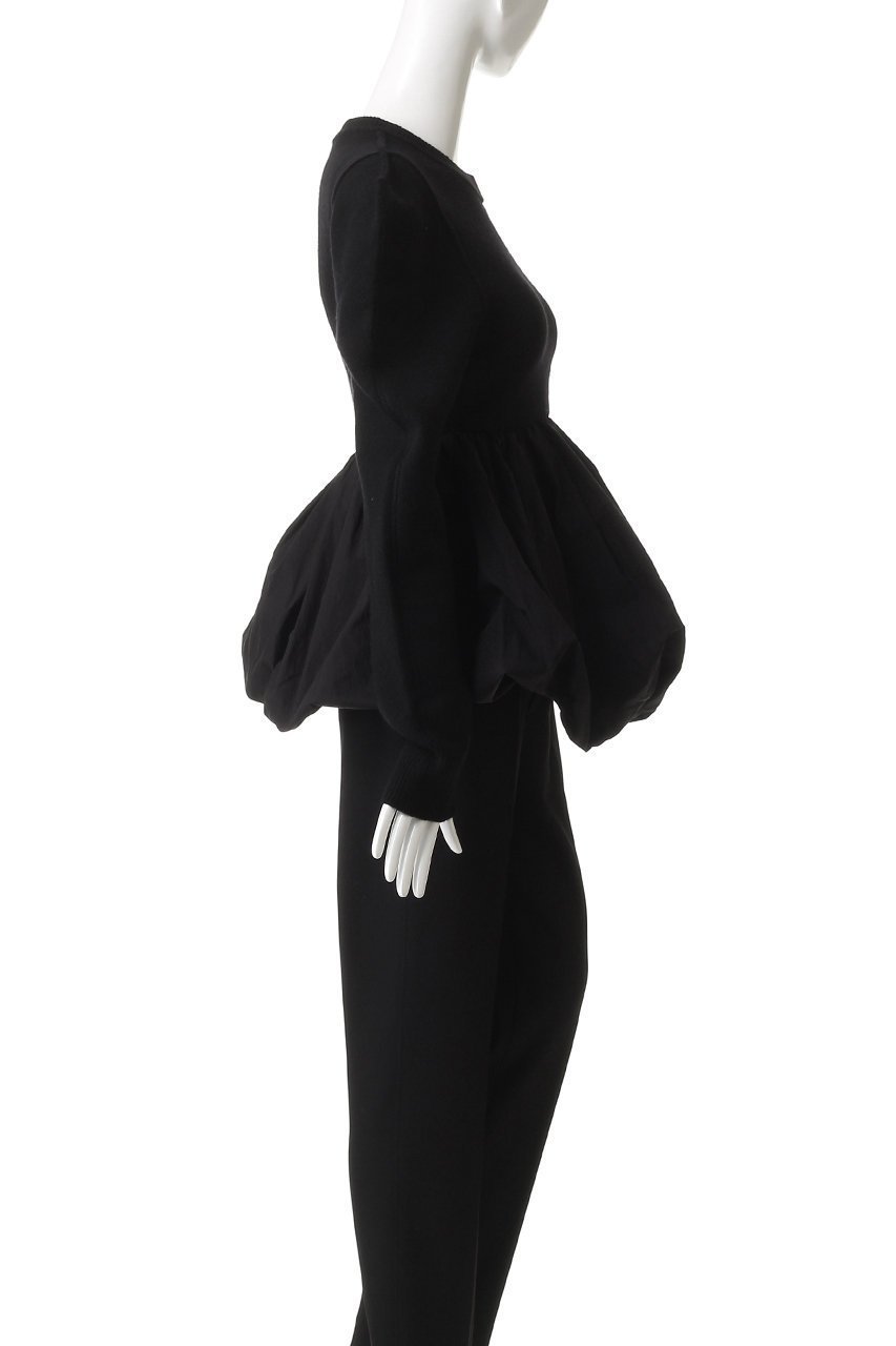 【クラネ/CLANE】のDOCKING POWERSHOULDER KNIT TOPS 人気、トレンドファッション・服の通販 founy(ファニー) 　ファッション　Fashion　レディースファッション　Fashion for Women　トップス・カットソー　Cut & Sew Tops　ニット　Knit Tops & Sweaters　カジュアルプルオーバー・ニットトップス　Pullovers & Knit Tops / Casual Pullovers　ギャザー　Gathered, Ruffled　ショルダー　Shoulder, Shoulder Strap　ドッキング　Docking, Mixed Material　バルーン　Balloon, Balloon Silhouette　フォルム　Silhouette, Form　other-3|ID: prp329100004742361 ipo3291000000035385574