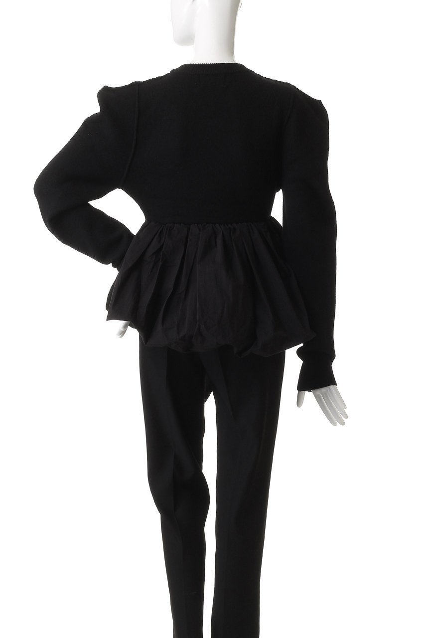 【クラネ/CLANE】のDOCKING POWERSHOULDER KNIT TOPS 人気、トレンドファッション・服の通販 founy(ファニー) 　ファッション　Fashion　レディースファッション　Fashion for Women　トップス・カットソー　Cut & Sew Tops　ニット　Knit Tops & Sweaters　カジュアルプルオーバー・ニットトップス　Pullovers & Knit Tops / Casual Pullovers　ギャザー　Gathered, Ruffled　ショルダー　Shoulder, Shoulder Strap　ドッキング　Docking, Mixed Material　バルーン　Balloon, Balloon Silhouette　フォルム　Silhouette, Form　other-4|ID: prp329100004742361 ipo3291000000035385575