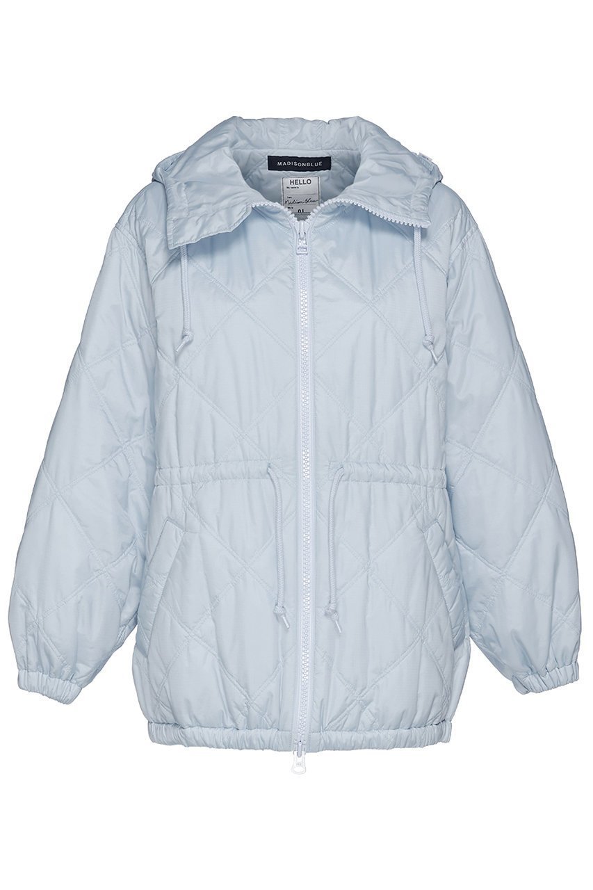 【マディソンブルー/MADISONBLUE】のMOUNTAIN PARKA QUILTING キルティングマウンテンパーカー インテリア・キッズ・メンズ・レディースファッション・服の通販 founy(ファニー) 　ファッション　Fashion　レディースファッション　Fashion for Women　アウター　Coat / Outerwear Collection　コート・ロングコート・ピーコート　Long Coats, Peacoats & More　キルティング　Quilted, Quilting　ギャザー　Gathered, Ruffled　シャーリング　Shirring, Ruched　ショート　Short, Short Length　ダブル　Double, Double-Breasted　フォルム　Silhouette, Form　ブルゾン　Blouson, Bomber Jacket　エレガント 上品　Elegant　新作・新入荷　New Arrivals / New In　サックス|ID: prp329100004742367 ipo3291000000034268934