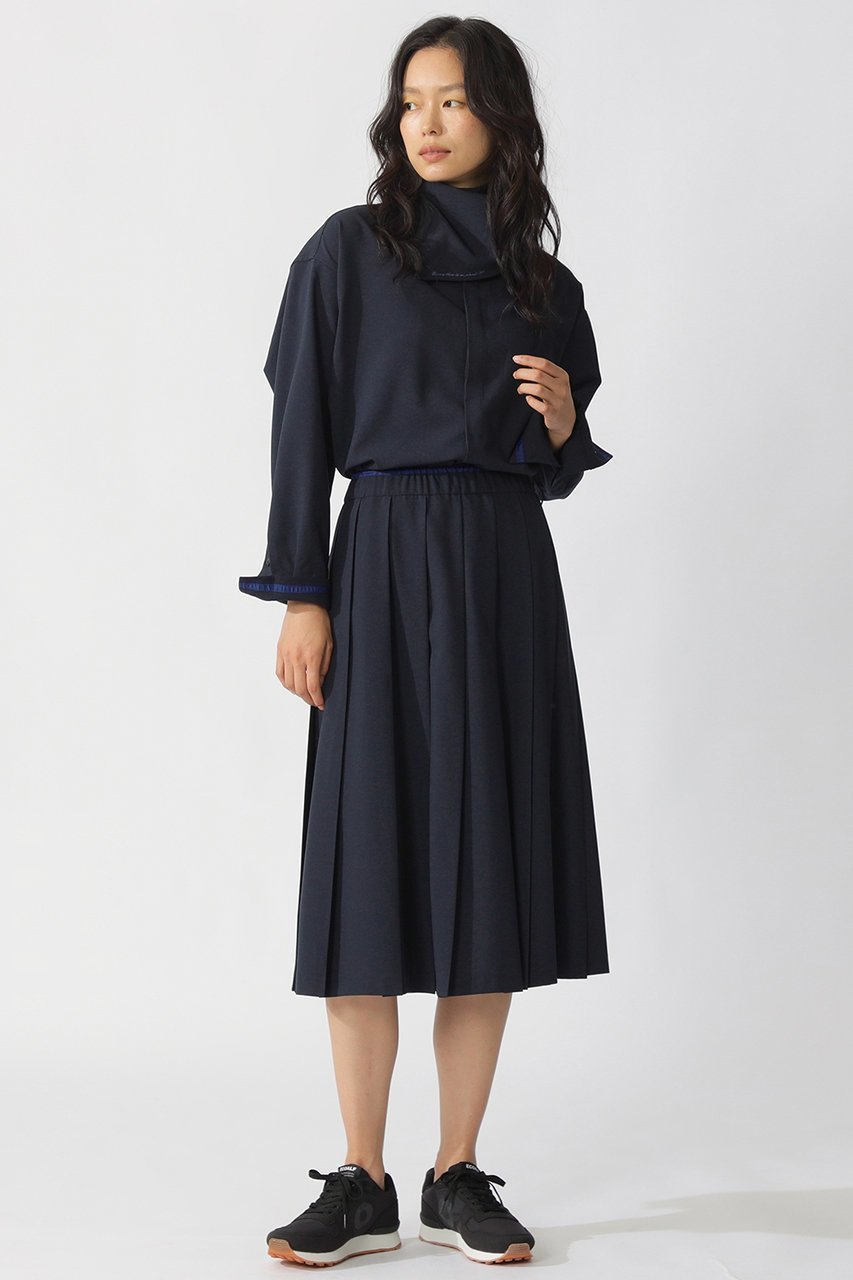 【エコアルフ/ECOALF】のACT プリーツ スカート 【日本限定】 人気、トレンドファッション・服の通販 founy(ファニー) 　ファッション　Fashion　レディースファッション　Fashion for Women　スカート　Skirts　プリーツスカート / 上品フェミニンスタイル　Pleated Skirts　ロングスカート　Long Skirts / Maxi & Midi Skirts　おすすめ　Recommended / Our Picks　セットアップ　Set-Up, Coordinated Outfit　ドレープ　Drape, Draping Fabric　ドローコード　Drawcord, Drawstring Cord　プリーツ　Pleats, Pleated　ロング　Long, Long-Length　新作・新入荷　New Arrivals / New In　other-2|ID: prp329100004742371 ipo3291000000034268965