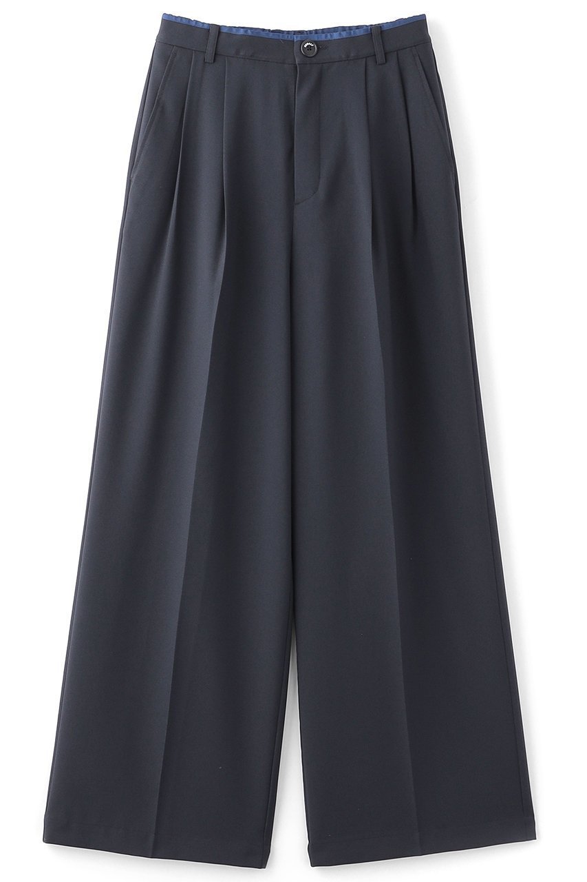 【エコアルフ/ECOALF】のACT リラックス パンツ 【日本限定】 インテリア・キッズ・メンズ・レディースファッション・服の通販 founy(ファニー) 　ファッション　Fashion　レディースファッション　Fashion for Women　パンツ　Pants & Trousers　おすすめ　Recommended / Our Picks　セットアップ　Set-Up, Coordinated Outfit　ドレープ　Drape, Draping Fabric　ブロッキング　Color Blocking, Panel Design　リラックス　Relax, Relaxed Fit　エレガント 上品　Elegant　新作・新入荷　New Arrivals / New In　ネイビー|ID: prp329100004742372 ipo3291000000034268968