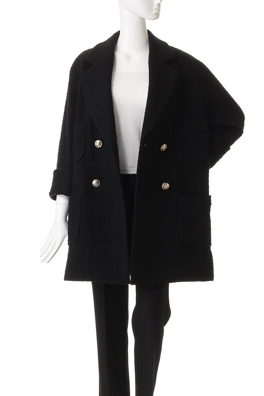 【アルアバイル/allureville】の【Loulou Willoughby】ツイードダブルミドルコート 人気、トレンドファッション・服の通販 founy(ファニー) 　ファッション　Fashion　レディースファッション　Fashion for Women　アウター　Coat / Outerwear Collection　コート・ロングコート・ピーコート　Long Coats, Peacoats & More　おすすめ　Recommended / Our Picks　ダウン　Down, Puffer　ツイード　Twill, Twill Weave　デニム　Denim, Jeans Material　ボトム　Bottoms, Lower Wear　ミドル　Middle Length, Mid Height　リュクス　Luxury, Elegant, High-End, Chic　ロング　Long, Long-Length　エレガント 上品　Elegant　新作・新入荷　New Arrivals / New In　other-7|ID: prp329100004742375 ipo3291000000034268986