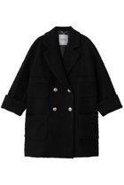 【アルアバイル/allureville】の【Loulou Willoughby】ツイードダブルミドルコート ブラック|ID: prp329100004742375 ipo3291000000035385616