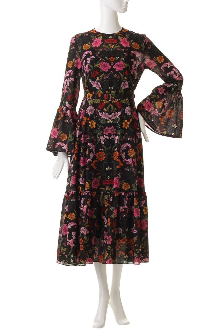 【アルアバイル/allureville】の【Loulou Willoughby】シンメトリーフラワーPTワンピース 人気、トレンドファッション・服の通販 founy(ファニー) ファッション Fashion レディースファッション Fashion for Women ワンピース Dresses チュニック Tunic Tops & Dresses おすすめ Recommended / Our Picks エレガント 上品 Elegant スウェット / スエット Sweatshirt, Sweatwear スリーブ Sleeve, Long Sleeve / Short Sleeve チュニック Tunic, Long Top フラワー Flower, Floral フレア Flare, Flared プリント Print, Printed Pattern ロング Long, Long-Length A/W・秋冬 Autumn/Winter other-2|ID: prp329100004742378 ipo3291000000036228737