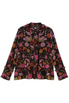 【アルアバイル/allureville】の【Loulou Willoughby】シンメトリーフラワーリボンブラウス 人気、トレンドファッション・服の通販 founy(ファニー) ファッション Fashion レディースファッション Fashion for Women トップス・カットソー Cut & Sew Tops シャツ・ブラウス・オフィスカジュアル Elegant Blouses & Button-Ups エレガント 上品 Elegant シンプル Simple, Minimal スリーブ Sleeve, Long Sleeve / Short Sleeve フラワー Flower, Floral プリント Print, Printed Pattern ロング Long, Long-Length 新作・新入荷 New Arrivals / New In A/W・秋冬 Autumn/Winter thumbnail ブラック系|ID: prp329100004742379 ipo3291000000034269012