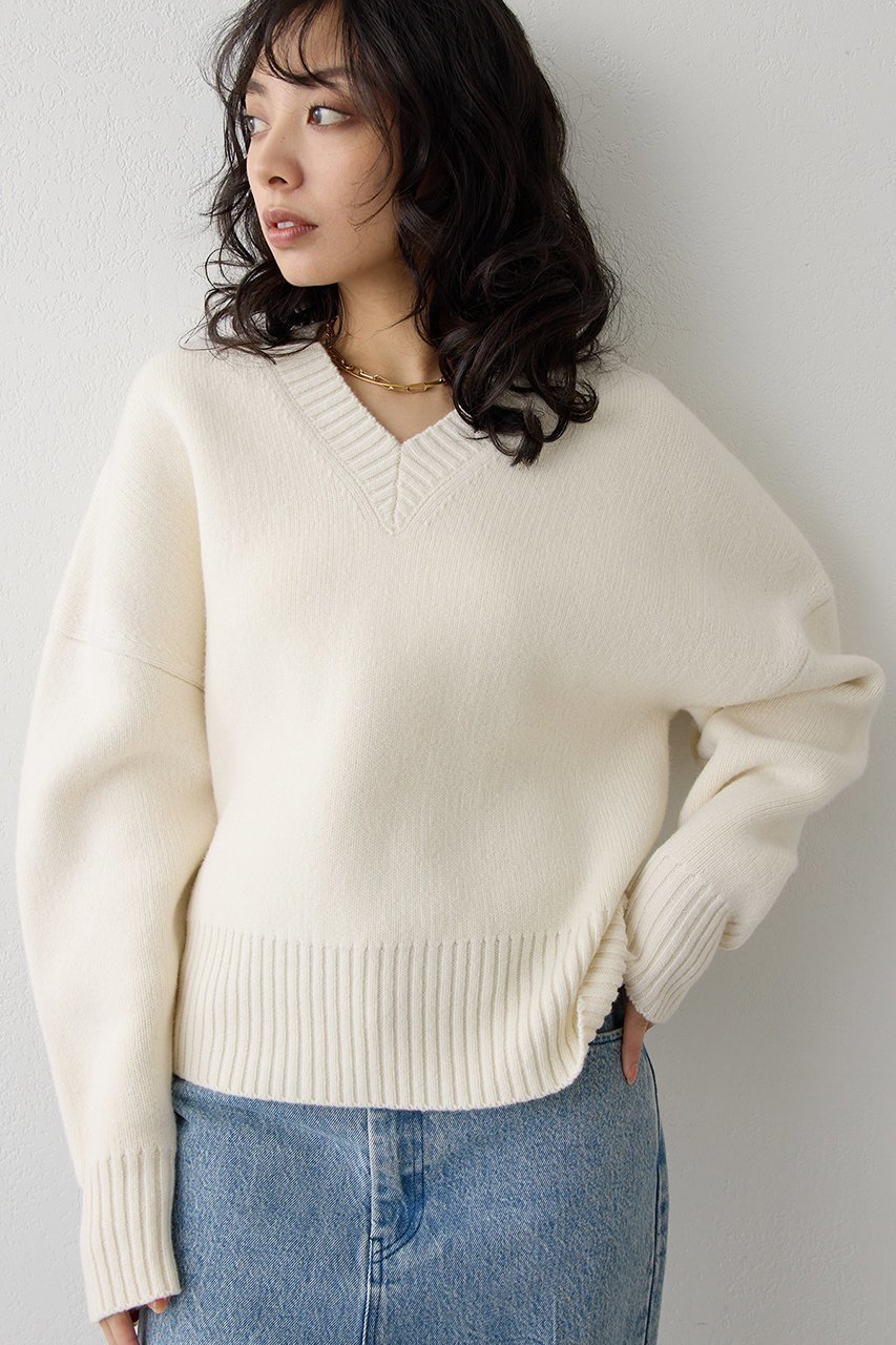 【ウィムガゼット/Whim Gazette】のシルエットニット 人気、トレンドファッション・服の通販 founy(ファニー) ファッション Fashion レディースファッション Fashion for Women トップス・カットソー Cut & Sew Tops ニット Knit Tops & Sweaters カジュアルプルオーバー・ニットトップス Pullovers & Knit Tops / Casual Pullovers クール Cool, Chic シンプル Simple, Minimal ストレッチ Stretch, Stretchy Fabric フォルム Silhouette, Form other-1|ID: prp329100004742383 ipo3291000000035679618