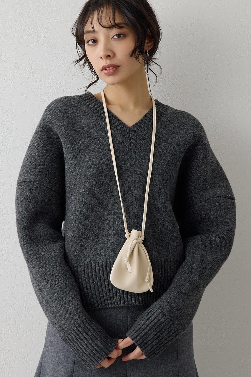 【ウィムガゼット/Whim Gazette】のシルエットニット インテリア・キッズ・メンズ・レディースファッション・服の通販 founy(ファニー) ファッション Fashion レディースファッション Fashion for Women トップス・カットソー Cut & Sew Tops ニット Knit Tops & Sweaters カジュアルプルオーバー・ニットトップス Pullovers & Knit Tops / Casual Pullovers クール Cool, Chic シンプル Simple, Minimal ストレッチ Stretch, Stretchy Fabric フォルム Silhouette, Form グレー|ID: prp329100004742383 ipo3291000000035679622