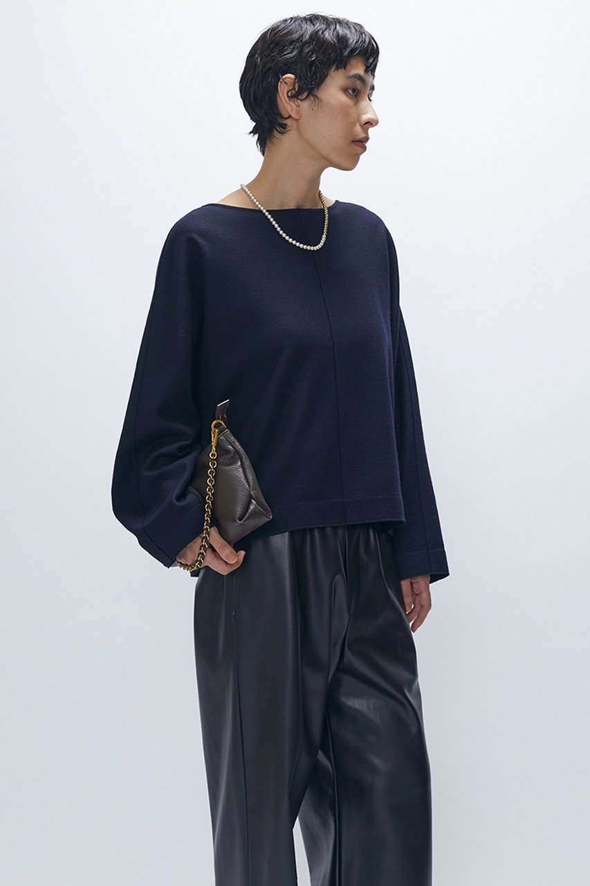 【プルミエ アロンディスモン/1er Arrondissement】のウールスムースドルマントップス 人気、トレンドファッション・服の通販 founy(ファニー) 　ファッション　Fashion　レディースファッション　Fashion for Women　トップス・カットソー　Cut & Sew Tops　シャツ・ブラウス・オフィスカジュアル　Elegant Blouses & Button-Ups　おすすめ　Recommended / Our Picks　なめらか　Smooth, Silky Texture　スリーブ　Sleeve, Long Sleeve / Short Sleeve　セットアップ　Set-Up, Coordinated Outfit　ルーズ　Loose, Oversized　ロング　Long, Long-Length　エレガント 上品　Elegant　新作・新入荷　New Arrivals / New In　other-2|ID: prp329100004742384 ipo3291000000034269055