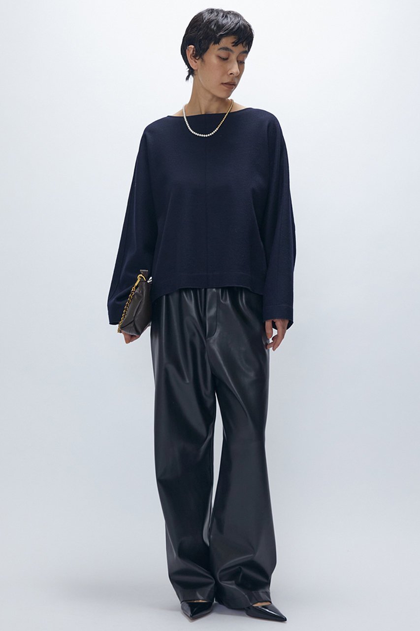 【プルミエ アロンディスモン/1er Arrondissement】のウールスムースドルマントップス 人気、トレンドファッション・服の通販 founy(ファニー) 　ファッション　Fashion　レディースファッション　Fashion for Women　トップス・カットソー　Cut & Sew Tops　シャツ・ブラウス・オフィスカジュアル　Elegant Blouses & Button-Ups　おすすめ　Recommended / Our Picks　なめらか　Smooth, Silky Texture　スリーブ　Sleeve, Long Sleeve / Short Sleeve　セットアップ　Set-Up, Coordinated Outfit　ルーズ　Loose, Oversized　ロング　Long, Long-Length　エレガント 上品　Elegant　新作・新入荷　New Arrivals / New In　other-3|ID: prp329100004742384 ipo3291000000034269057