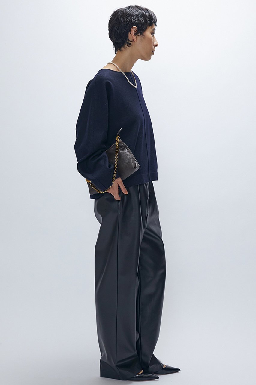 【プルミエ アロンディスモン/1er Arrondissement】のウールスムースドルマントップス 人気、トレンドファッション・服の通販 founy(ファニー) 　ファッション　Fashion　レディースファッション　Fashion for Women　トップス・カットソー　Cut & Sew Tops　シャツ・ブラウス・オフィスカジュアル　Elegant Blouses & Button-Ups　おすすめ　Recommended / Our Picks　なめらか　Smooth, Silky Texture　スリーブ　Sleeve, Long Sleeve / Short Sleeve　セットアップ　Set-Up, Coordinated Outfit　ルーズ　Loose, Oversized　ロング　Long, Long-Length　エレガント 上品　Elegant　新作・新入荷　New Arrivals / New In　other-4|ID: prp329100004742384 ipo3291000000034269058