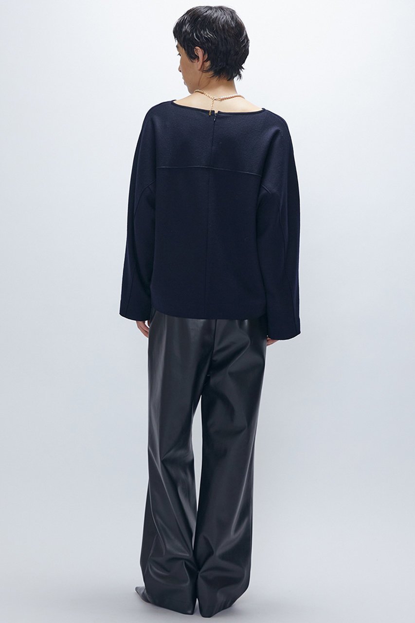 【プルミエ アロンディスモン/1er Arrondissement】のウールスムースドルマントップス 人気、トレンドファッション・服の通販 founy(ファニー) 　ファッション　Fashion　レディースファッション　Fashion for Women　トップス・カットソー　Cut & Sew Tops　シャツ・ブラウス・オフィスカジュアル　Elegant Blouses & Button-Ups　おすすめ　Recommended / Our Picks　なめらか　Smooth, Silky Texture　スリーブ　Sleeve, Long Sleeve / Short Sleeve　セットアップ　Set-Up, Coordinated Outfit　ルーズ　Loose, Oversized　ロング　Long, Long-Length　エレガント 上品　Elegant　新作・新入荷　New Arrivals / New In　other-5|ID: prp329100004742384 ipo3291000000034269059