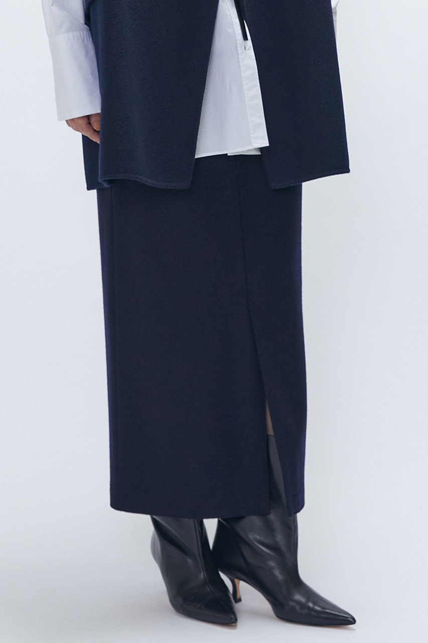 【プルミエ アロンディスモン/1er Arrondissement】のウールスムースタイトスカート インテリア・キッズ・メンズ・レディースファッション・服の通販 founy(ファニー) ファッション Fashion レディースファッション Fashion for Women スカート Skirts ロングスカート Long Skirts / Maxi & Midi Skirts おすすめ Recommended / Our Picks なめらか Smooth, Silky Texture シンプル Simple, Minimal セットアップ Set-Up, Coordinated Outfit タイトスカート Pencil Skirt, Tight Skirt ロング Long, Long-Length エレガント 上品 Elegant ネイビー|ID: prp329100004742388 ipo3291000000035501131