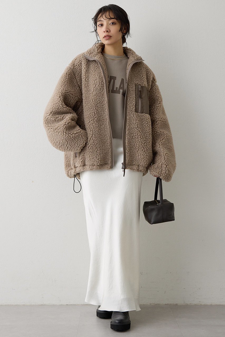 【ウィムガゼット/Whim Gazette】のボアブルゾンジャケット 人気、トレンドファッション・服の通販 founy(ファニー) 　ファッション　Fashion　レディースファッション　Fashion for Women　アウター　Coat / Outerwear Collection　レディースジャケット・軽アウター　Jackets　ブルゾンジャケット・スポーティアウター　Blouson Jackets　ジャケット　Jacket, Outerwear　パイピング　Piping, Trim Design　ブルゾン　Blouson, Bomber Jacket　ポケット　Pocket, Pocket Detail　新作・新入荷　New Arrivals / New In　other-4|ID: prp329100004742390 ipo3291000000034269098