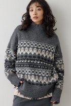 【ウィムガゼット/Whim Gazette】のフェアアイルプルオーバー グレー|ID: prp329100004742392 ipo3291000000035385696