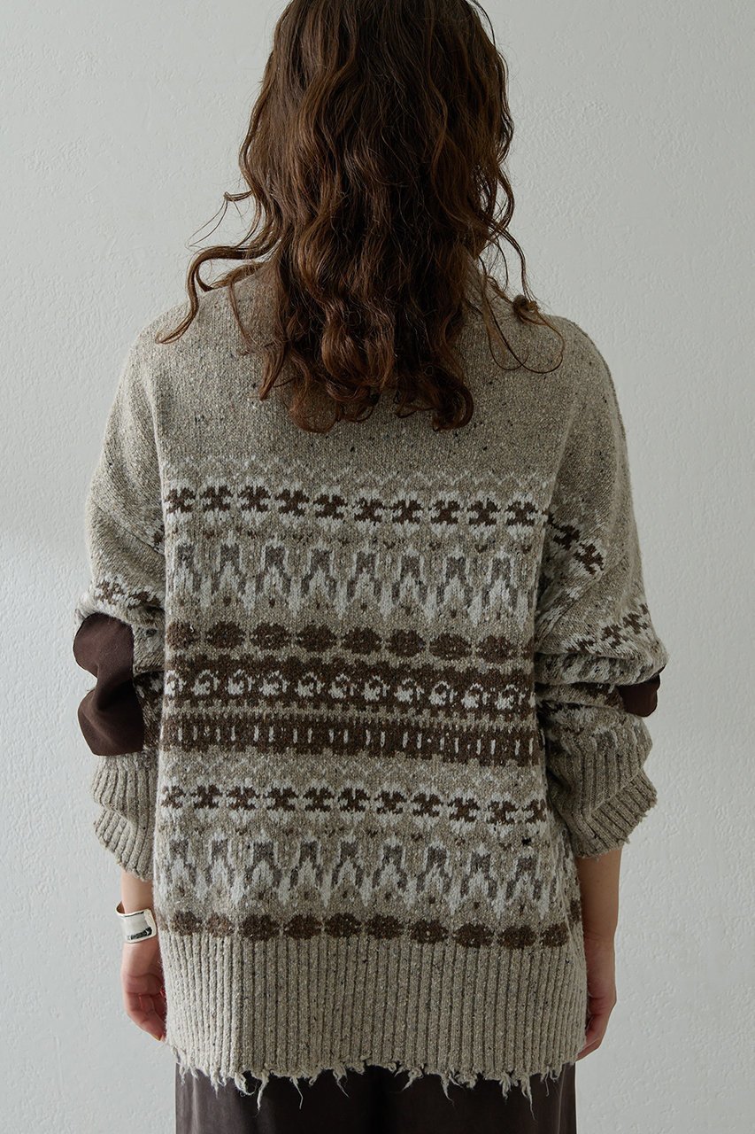 【ウィムガゼット/Whim Gazette】のフェアアイルプルオーバー 人気、トレンドファッション・服の通販 founy(ファニー) ファッション Fashion レディースファッション Fashion for Women トップス・カットソー Cut & Sew Tops ニット Knit Tops & Sweaters カジュアルプルオーバー・ニットトップス Pullovers & Knit Tops / Casual Pullovers イタリア Italy クラシカル Classical, Vintage-Inspired ジャカード/ジャガード Jacquard, Woven Pattern ダメージ Distressed, Destroyed ネップ Nepp, Slub Yarn パッチ Patch, Appliqué リラックス Relax, Relaxed Fit 冬 Winter / This Winter other-3|ID: prp329100004742392 ipo3291000000035679639