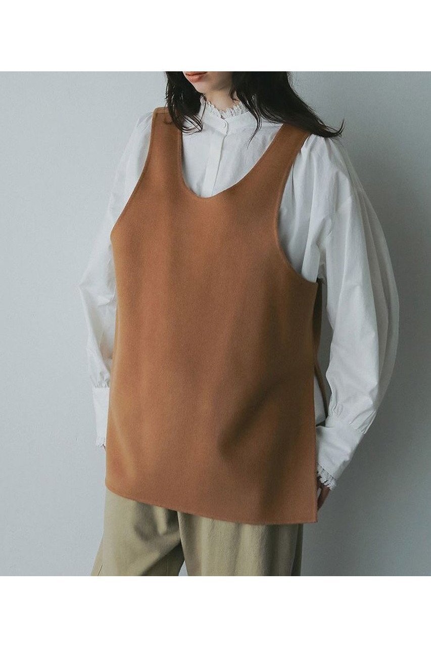 【ハー/HER.】の【10/23 12:00販売開始】ウールカシミヤリバーベスト 人気、トレンドファッション・服の通販 founy(ファニー) 　ファッション　Fashion　レディースファッション　Fashion for Women　アウター　Coat / Outerwear Collection　レディースジャケット・軽アウター　Jackets　おすすめ　Recommended / Our Picks　カットソー　Cut and Sewn Top　ショート　Short, Short Length　ジャケット　Jacket, Outerwear　タンク　Tank Top, Sleeveless Top　タートル　Turtleneck, Turtle Collar　ベスト　Vest, Waistcoat　冬　Winter / This Winter　新作・新入荷　New Arrivals / New In　other-3|ID: prp329100004743722 ipo3291000000034281299