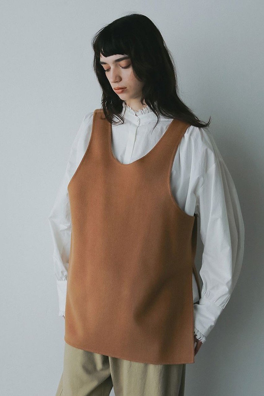 【ハー/HER.】のウールカシミヤリバーベスト 人気、トレンドファッション・服の通販 founy(ファニー) 　ファッション　Fashion　レディースファッション　Fashion for Women　アウター　Coat / Outerwear Collection　レディースジャケット・軽アウター　Jackets　おすすめ　Recommended / Our Picks　カットソー　Cut and Sewn Top　ショート　Short, Short Length　ジャケット　Jacket, Outerwear　タンク　Tank Top, Sleeveless Top　タートル　Turtleneck, Turtle Collar　ベスト　Vest, Waistcoat　冬　Winter / This Winter　other-8|ID: prp329100004743722 ipo3291000000035949299