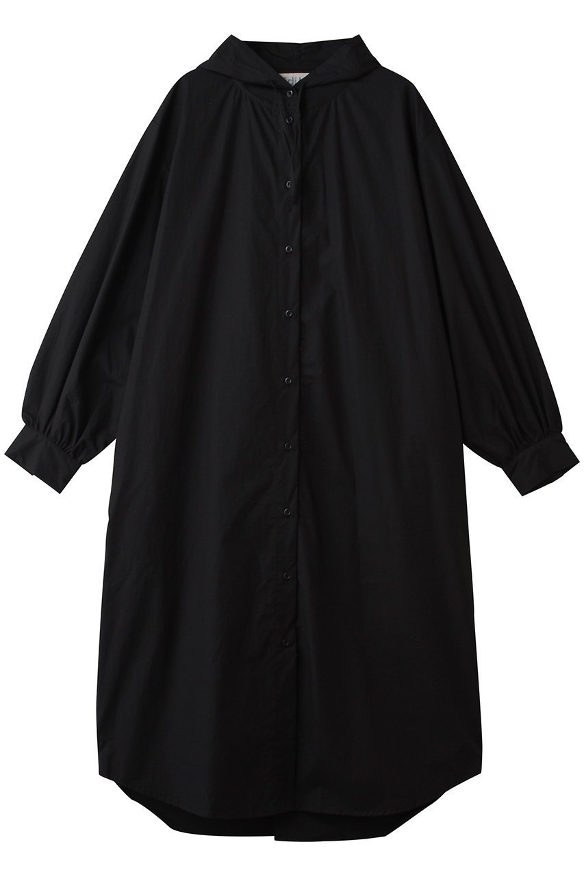 【ミディウミ/MidiUmi】のhooded shirt OP ワンピース インテリア・キッズ・メンズ・レディースファッション・服の通販 founy(ファニー) 　ファッション　Fashion　レディースファッション　Fashion for Women　ワンピース　Dresses　チュニック　Tunic Tops & Dresses　おすすめ　Recommended / Our Picks　シンプル　Simple, Minimal　チュニック　Tunic, Long Top　ロング　Long, Long-Length　新作・新入荷　New Arrivals / New In　black|ID: prp329100004743726 ipo3291000000034281343
