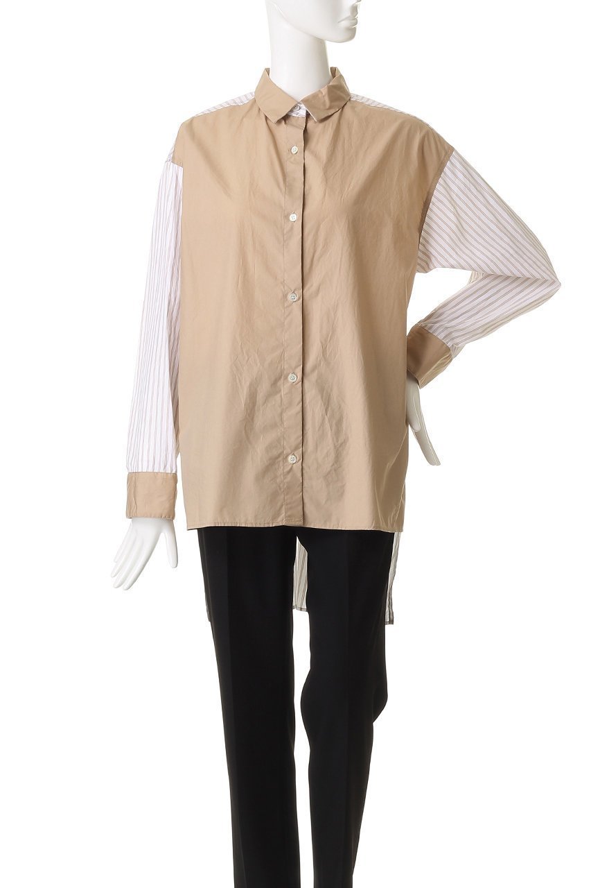 【ミディウミ/MidiUmi】のTWO&MORE stripe shirt シャツ 人気、トレンドファッション・服の通販 founy(ファニー) 　ファッション　Fashion　レディースファッション　Fashion for Women　トップス・カットソー　Cut & Sew Tops　シャツ・ブラウス・オフィスカジュアル　Elegant Blouses & Button-Ups　なめらか　Smooth, Silky Texture　シンプル　Simple, Minimal　ストライプ　Stripe, Striped Pattern　スリーブ　Sleeve, Long Sleeve / Short Sleeve　トレンド　Trend, Trending Now　ファブリック　Fabric, Textile　ヘムライン　Hemline, Bottom Cut　リュクス　Luxury, Elegant, High-End, Chic　ロング　Long, Long-Length　新作・新入荷　New Arrivals / New In　other-2|ID: prp329100004743727 ipo3291000000034281350