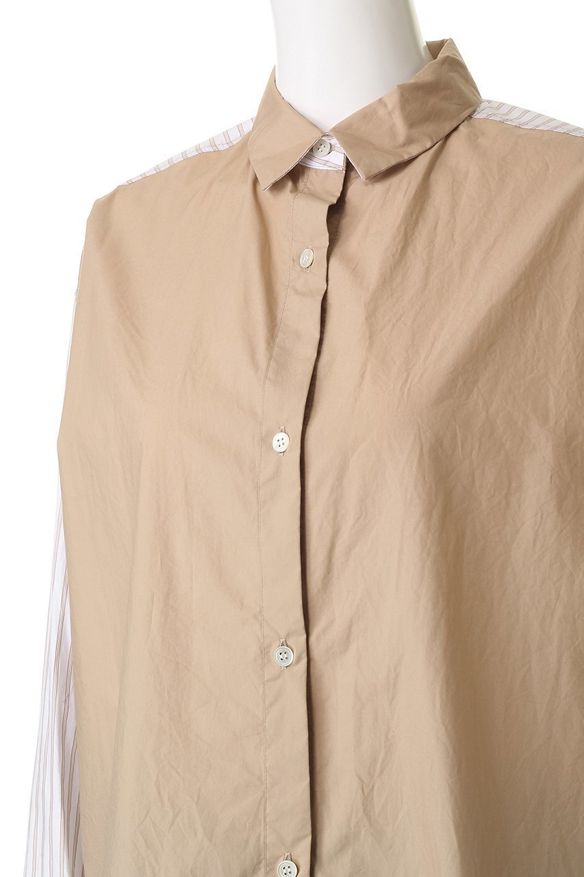 【ミディウミ/MidiUmi】のTWO&MORE stripe shirt シャツ 人気、トレンドファッション・服の通販 founy(ファニー) 　ファッション　Fashion　レディースファッション　Fashion for Women　トップス・カットソー　Cut & Sew Tops　シャツ・ブラウス・オフィスカジュアル　Elegant Blouses & Button-Ups　なめらか　Smooth, Silky Texture　シンプル　Simple, Minimal　ストライプ　Stripe, Striped Pattern　スリーブ　Sleeve, Long Sleeve / Short Sleeve　トレンド　Trend, Trending Now　ファブリック　Fabric, Textile　ヘムライン　Hemline, Bottom Cut　リュクス　Luxury, Elegant, High-End, Chic　ロング　Long, Long-Length　新作・新入荷　New Arrivals / New In　other-5|ID: prp329100004743727 ipo3291000000034281353
