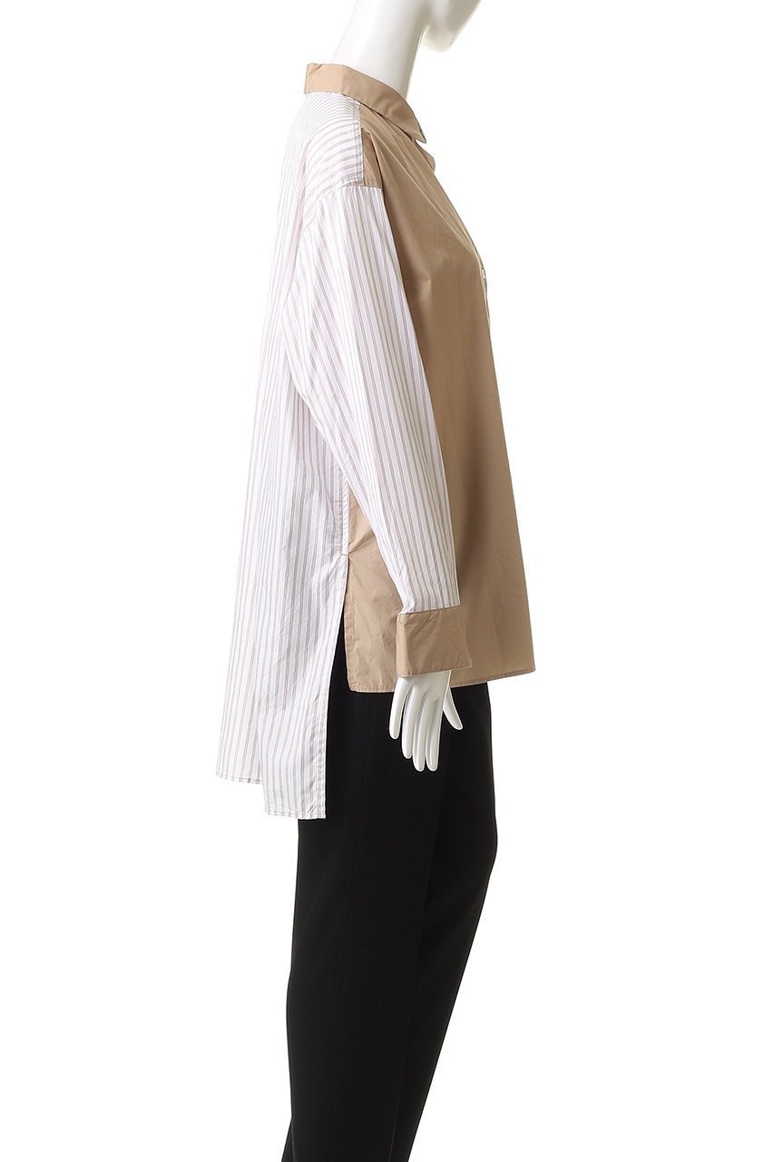 【ミディウミ/MidiUmi】のTWO&MORE stripe shirt シャツ 人気、トレンドファッション・服の通販 founy(ファニー) 　ファッション　Fashion　レディースファッション　Fashion for Women　トップス・カットソー　Cut & Sew Tops　シャツ・ブラウス・オフィスカジュアル　Elegant Blouses & Button-Ups　なめらか　Smooth, Silky Texture　シンプル　Simple, Minimal　ストライプ　Stripe, Striped Pattern　スリーブ　Sleeve, Long Sleeve / Short Sleeve　トレンド　Trend, Trending Now　ファブリック　Fabric, Textile　ヘムライン　Hemline, Bottom Cut　リュクス　Luxury, Elegant, High-End, Chic　ロング　Long, Long-Length　other-3|ID: prp329100004743727 ipo3291000000036205760