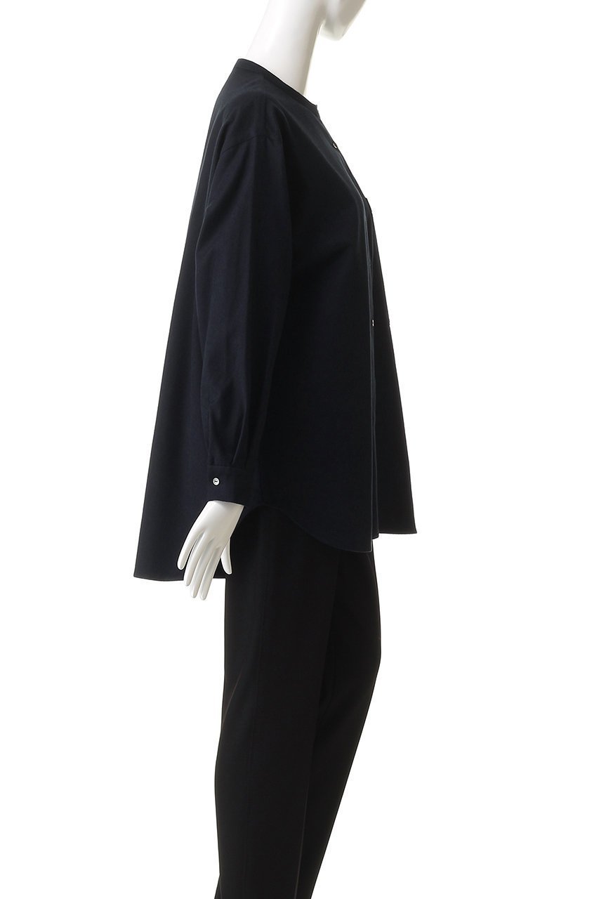 【ミディウミ/MidiUmi】のHOME band collar shirt シャツ 人気、トレンドファッション・服の通販 founy(ファニー) 　ファッション　Fashion　レディースファッション　Fashion for Women　トップス・カットソー　Cut & Sew Tops　シャツ・ブラウス・オフィスカジュアル　Elegant Blouses & Button-Ups　シンプル　Simple, Minimal　スラックス　Slacks, Dress Pants　スリーブ　Sleeve, Long Sleeve / Short Sleeve　デニム　Denim, Jeans Material　ロング　Long, Long-Length　ワイド　Wide, Wide Fit　新作・新入荷　New Arrivals / New In　other-3|ID: prp329100004743728 ipo3291000000034281358