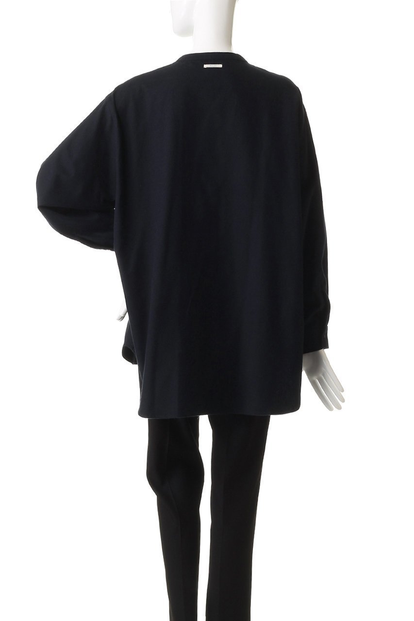 【ミディウミ/MidiUmi】のHOME band collar shirt シャツ 人気、トレンドファッション・服の通販 founy(ファニー) 　ファッション　Fashion　レディースファッション　Fashion for Women　トップス・カットソー　Cut & Sew Tops　シャツ・ブラウス・オフィスカジュアル　Elegant Blouses & Button-Ups　シンプル　Simple, Minimal　スラックス　Slacks, Dress Pants　スリーブ　Sleeve, Long Sleeve / Short Sleeve　デニム　Denim, Jeans Material　ロング　Long, Long-Length　ワイド　Wide, Wide Fit　新作・新入荷　New Arrivals / New In　other-4|ID: prp329100004743728 ipo3291000000034281359