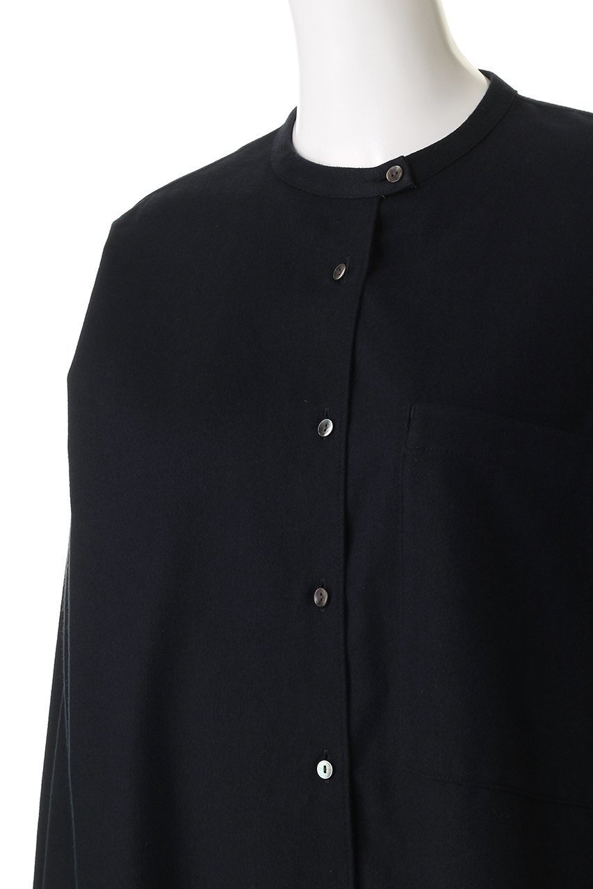 【ミディウミ/MidiUmi】のHOME band collar shirt シャツ 人気、トレンドファッション・服の通販 founy(ファニー) 　ファッション　Fashion　レディースファッション　Fashion for Women　トップス・カットソー　Cut & Sew Tops　シャツ・ブラウス・オフィスカジュアル　Elegant Blouses & Button-Ups　シンプル　Simple, Minimal　スラックス　Slacks, Dress Pants　スリーブ　Sleeve, Long Sleeve / Short Sleeve　デニム　Denim, Jeans Material　ロング　Long, Long-Length　ワイド　Wide, Wide Fit　other-5|ID: prp329100004743728 ipo3291000000036215742