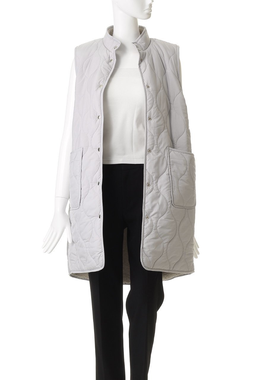【ミディウミ/MidiUmi】のquilting reversible vest ベスト 人気、トレンドファッション・服の通販 founy(ファニー) 　ファッション　Fashion　レディースファッション　Fashion for Women　アウター　Coat / Outerwear Collection　レディースジャケット・軽アウター　Jackets　キルティング　Quilted, Quilting　シンプル　Simple, Minimal　ジャケット　Jacket, Outerwear　スタンド　Stand Collar, Upright Stand　ベスト　Vest, Waistcoat　ポケット　Pocket, Pocket Detail　マニッシュ　Mannish, Boyish　ロング　Long, Long-Length　エレガント 上品　Elegant　新作・新入荷　New Arrivals / New In　other-7|ID: prp329100004743732 ipo3291000000034281394