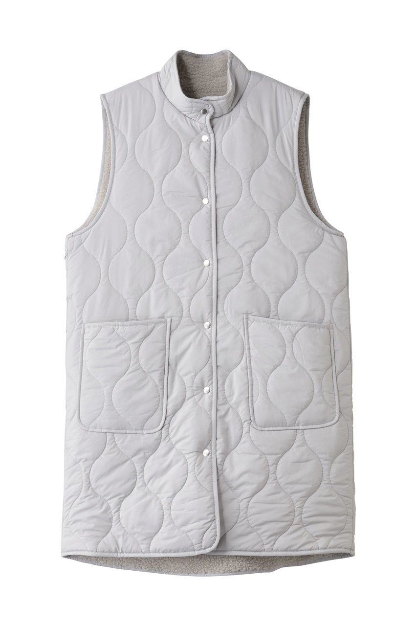【ミディウミ/MidiUmi】のquilting reversible vest ベスト インテリア・キッズ・メンズ・レディースファッション・服の通販 founy(ファニー) 　ファッション　Fashion　レディースファッション　Fashion for Women　アウター　Coat / Outerwear Collection　レディースジャケット・軽アウター　Jackets　キルティング　Quilted, Quilting　シンプル　Simple, Minimal　ジャケット　Jacket, Outerwear　スタンド　Stand Collar, Upright Stand　ベスト　Vest, Waistcoat　ポケット　Pocket, Pocket Detail　マニッシュ　Mannish, Boyish　ロング　Long, Long-Length　エレガント 上品　Elegant　l.gray|ID: prp329100004743732 ipo3291000000035949351