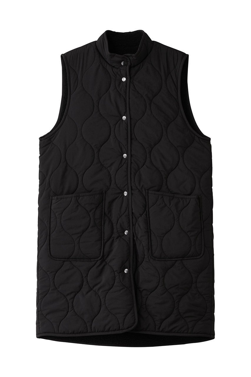 【ミディウミ/MidiUmi】のquilting reversible vest ベスト インテリア・キッズ・メンズ・レディースファッション・服の通販 founy(ファニー) 　ファッション　Fashion　レディースファッション　Fashion for Women　アウター　Coat / Outerwear Collection　レディースジャケット・軽アウター　Jackets　キルティング　Quilted, Quilting　シンプル　Simple, Minimal　ジャケット　Jacket, Outerwear　スタンド　Stand Collar, Upright Stand　ベスト　Vest, Waistcoat　ポケット　Pocket, Pocket Detail　マニッシュ　Mannish, Boyish　ロング　Long, Long-Length　エレガント 上品　Elegant　black|ID: prp329100004743732 ipo3291000000035949353