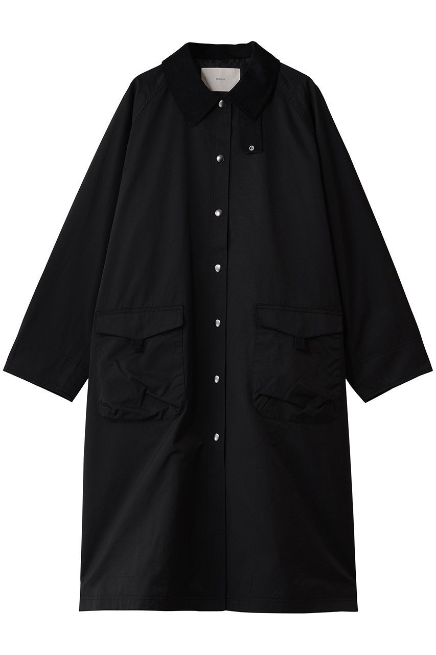 【ミディウミ/MidiUmi】のhunting long coat コート インテリア・キッズ・メンズ・レディースファッション・服の通販 founy(ファニー) 　ファッション　Fashion　レディースファッション　Fashion for Women　アウター　Coat / Outerwear Collection　コート・ロングコート・ピーコート　Long Coats, Peacoats & More　クラシック　Classic, Timeless Style　コーデュロイ　Corduroy, Cord Fabric　スタンド　Stand Collar, Upright Stand　バランス　Balance, Style Balance　ロング　Long, Long-Length　エレガント 上品　Elegant　A/W・秋冬　Autumn/Winter　black|ID: prp329100004743737 ipo3291000000036028093