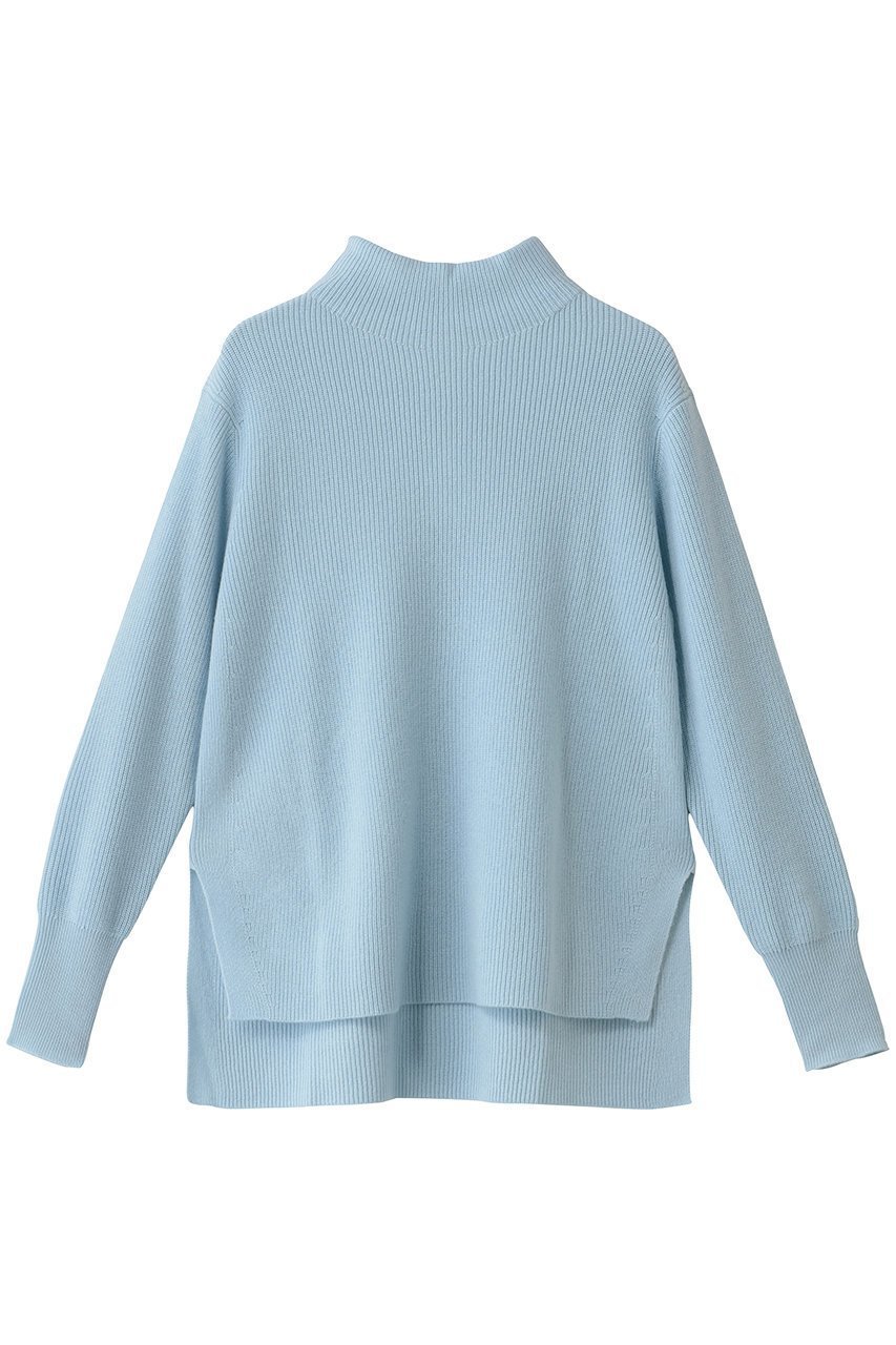 【ドンリー/DONGLI】のRIB HIGH NECK インテリア・キッズ・メンズ・レディースファッション・服の通販 founy(ファニー) 　ファッション　Fashion　レディースファッション　Fashion for Women　トップス・カットソー　Cut & Sew Tops　ニット　Knit Tops & Sweaters　カジュアルプルオーバー・ニットトップス　Pullovers & Knit Tops / Casual Pullovers　インナー　Innerwear　ジャケット　Jacket, Outerwear　スリット　Slit, Slit Detail　ハイネック　High Neck, Mock Neck　ヘムライン　Hemline, Bottom Cut　ロング　Long, Long-Length　エレガント 上品　Elegant　新作・新入荷　New Arrivals / New In　スカイ|ID: prp329100004744578 ipo3291000000034294200