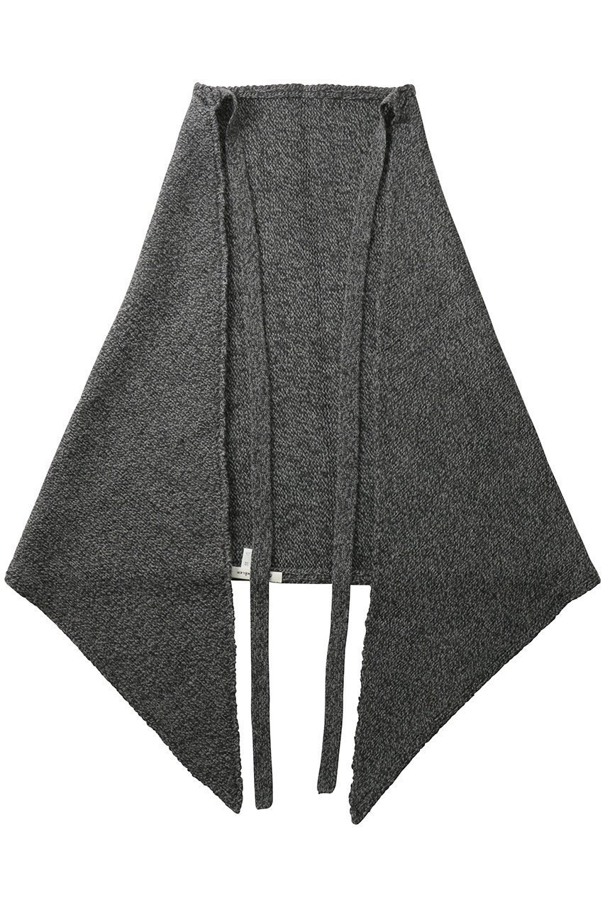 【ガリャルダガランテ/GALLARDAGALANTE】の【ASAUCE MELER】ウールキャメルエプロンストール インテリア・キッズ・メンズ・レディースファッション・服の通販 founy(ファニー) 　ファッション　Fashion　レディースファッション　Fashion for Women　ストール　Soft & Warm Scarves　マフラー・スヌード / 冬小物の定番　Scarves & Mufflers　ウォーム　Warm Fabric　カーディガン　Cardigan, Knitwear　ストール　Stole, Wrap　ビスチェ　Bustier, Corset Top　マフラー　Scarf, Muffler　リボン　Ribbon, Bow　A/W・秋冬　Autumn/Winter　チャコールグレイ|ID: prp329100004744582 ipo3291000000036078551