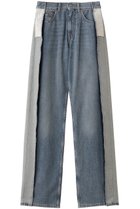 【エムエム6 メゾン マルタン マルジェラ/MM6 Maison Martin Margiela】の5ポケット デニムパンツ 人気、トレンドファッション・服の通販 founy(ファニー) ファッション Fashion レディースファッション Fashion for Women パンツ Pants & Trousers デニムパンツ・ジーンズ・美脚デニム Denim Jeans & Pants おすすめ Recommended / Our Picks クロップド Cropped, Short Length スウェット / スエット Sweatshirt, Sweatwear デニム Denim, Jeans Material トレンド Trend, Trending Now ポケット Pocket, Pocket Detail ワイド Wide, Wide Fit thumbnail ブルー|ID: prp329100004744587 ipo3291000000035453662