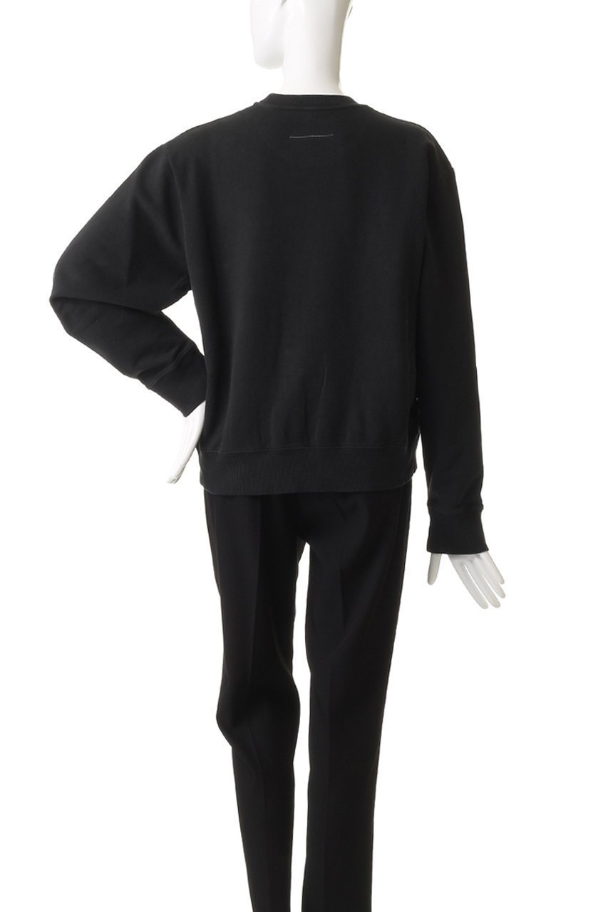 【エムエム6 メゾン マルタン マルジェラ/MM6 Maison Martin Margiela】のロゴ スウェットトップス 人気、トレンドファッション・服の通販 founy(ファニー) 　ファッション　Fashion　レディースファッション　Fashion for Women　トップス・カットソー　Cut & Sew Tops　シャツ・ブラウス・オフィスカジュアル　Elegant Blouses & Button-Ups　レディースパーカー・カジュアルフーディー　Casual Hoodies & Sweatshirts　ロングTシャツ・Tシャツ　Longline T-Shirts & Tees　スウェット・クルーネックトップス　Sweatshirts & Crewnecks / Relaxed Fit Sweat Tops　カットソー・ベーシックTシャツ　Cut-and-Sewn Tops / Stretch Tees & Basics　スラックス　Slacks, Dress Pants　ダウン　Down, Puffer　デニム　Denim, Jeans Material　プリーツ　Pleats, Pleated　ミックス　Mix, Mixed Style　リラックス　Relax, Relaxed Fit　other-4|ID: prp329100004744588 ipo3291000000036078579