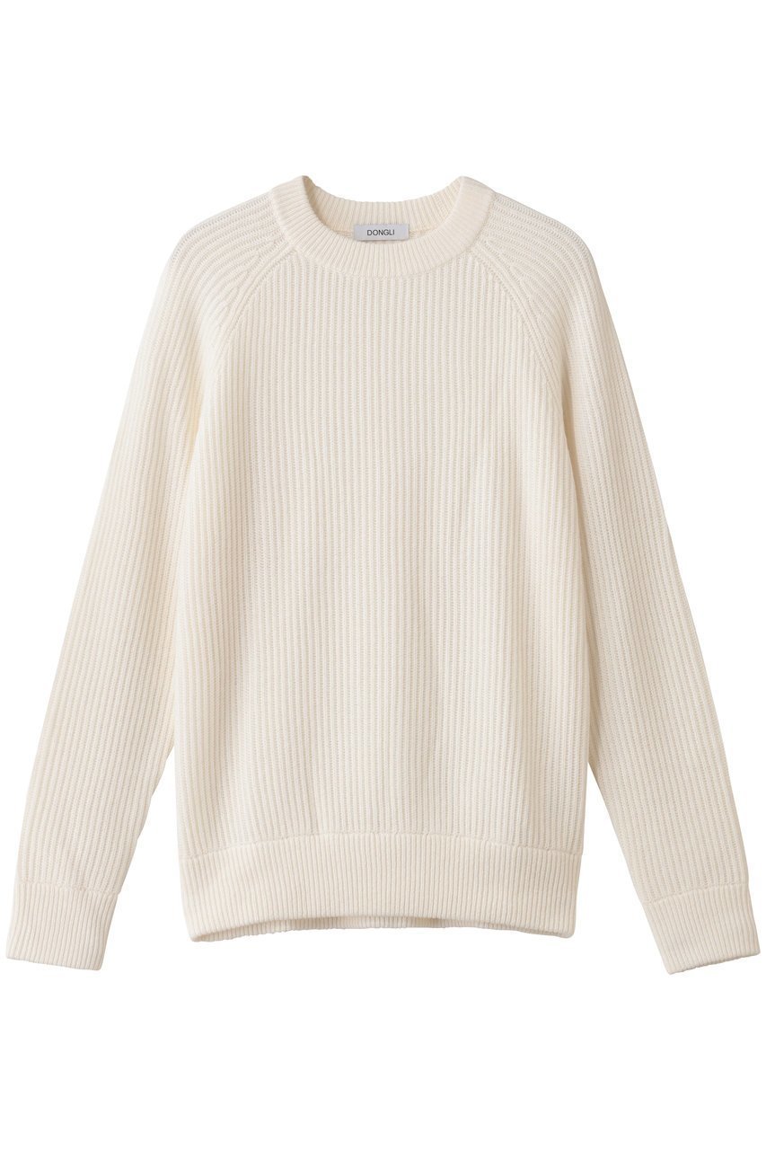 【ドンリー/DONGLI】のRIB CREW NECK 人気、トレンドファッション・服の通販 founy(ファニー) 　ファッション　Fashion　レディースファッション　Fashion for Women　トップス・カットソー　Cut & Sew Tops　ニット　Knit Tops & Sweaters　カジュアルプルオーバー・ニットトップス　Pullovers & Knit Tops / Casual Pullovers　シンプル　Simple, Minimal　スラックス　Slacks, Dress Pants　デニム　Denim, Jeans Material　エレガント 上品　Elegant　新作・新入荷　New Arrivals / New In　 other-1|ID: prp329100004744590 ipo3291000000034294291