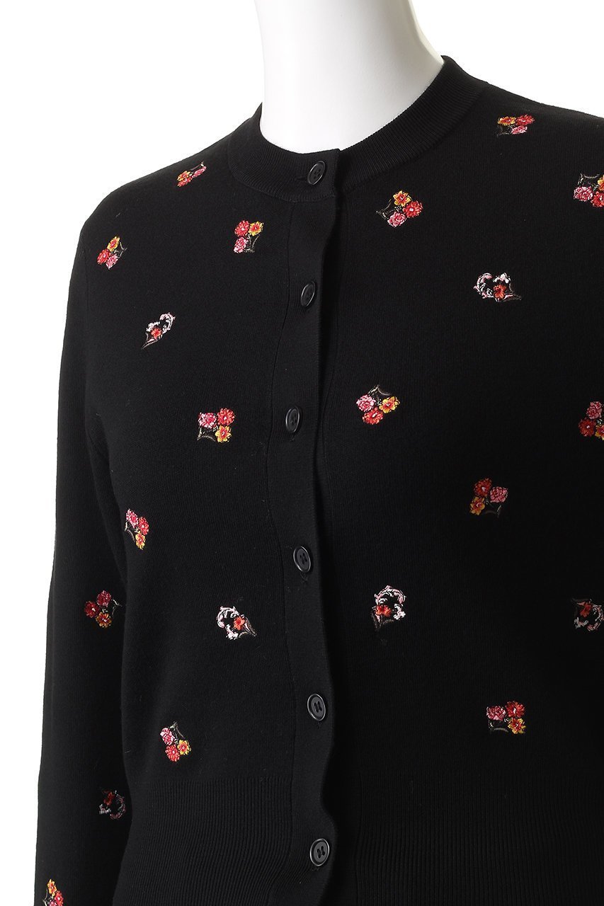 【アルアバイル/allureville】の【Loulou Willoughby】フラワーシシュウカーディガン 人気、トレンドファッション・服の通販 founy(ファニー) 　ファッション　Fashion　レディースファッション　Fashion for Women　トップス・カットソー　Cut & Sew Tops　ニット　Knit Tops & Sweaters　カーディガン・羽織り　Layered Style Cardigans　カーディガン　Cardigan, Knitwear　シンプル　Simple, Minimal　スリーブ　Sleeve, Long Sleeve / Short Sleeve　フラワー　Flower, Floral　ロング　Long, Long-Length　エレガント 上品　Elegant　A/W・秋冬　Autumn/Winter　other-5|ID: prp329100004744593 ipo3291000000035754650