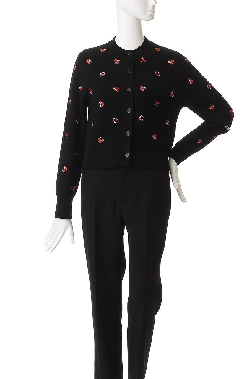 【アルアバイル/allureville】の【Loulou Willoughby】フラワーシシュウカーディガン 人気、トレンドファッション・服の通販 founy(ファニー) 　ファッション　Fashion　レディースファッション　Fashion for Women　トップス・カットソー　Cut & Sew Tops　ニット　Knit Tops & Sweaters　カーディガン・羽織り　Layered Style Cardigans　カーディガン　Cardigan, Knitwear　シンプル　Simple, Minimal　スリーブ　Sleeve, Long Sleeve / Short Sleeve　フラワー　Flower, Floral　ロング　Long, Long-Length　エレガント 上品　Elegant　A/W・秋冬　Autumn/Winter　other-2|ID: prp329100004744593 ipo3291000000036908139