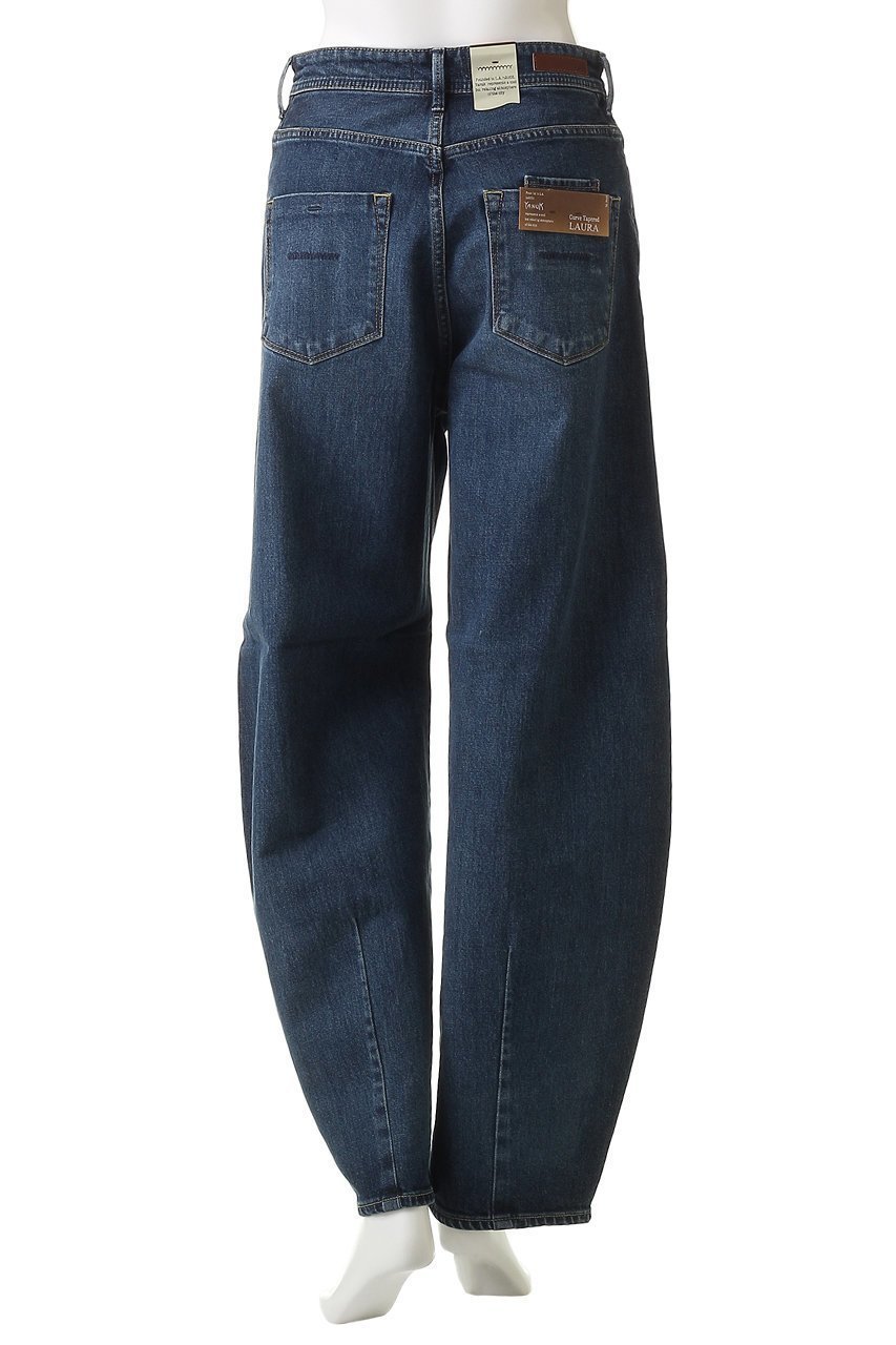 【ヤヌーク/YANUK】のカーブテーパード 【LAURA】 人気、トレンドファッション・服の通販 founy(ファニー) 　ファッション　Fashion　レディースファッション　Fashion for Women　パンツ　Pants & Trousers　デニムパンツ・ジーンズ・美脚デニム　Denim Jeans & Pants　シンプル　Simple, Minimal　デニム　Denim, Jeans Material　フィット　Fit, Slim Fit　other-4|ID: prp329100004744599 ipo3291000000035453732