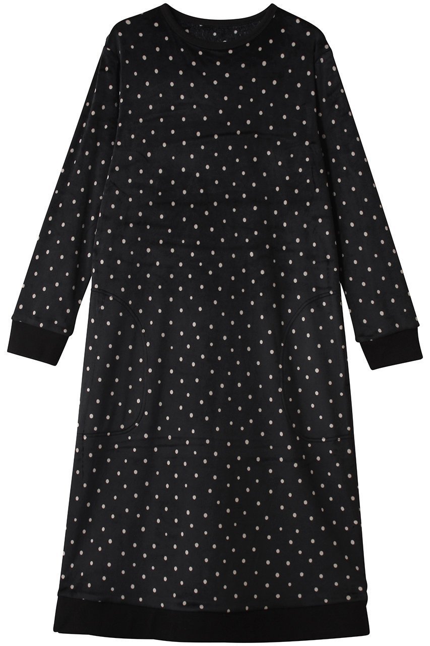 【キッドブルー/KID BLUE】の25ストレッチシャギードットワンピース 人気、トレンドファッション・服の通販 founy(ファニー) 　ファッション　Fashion　レディースファッション　Fashion for Women　ワンピース　Dresses　ドット　Polka Dot, Dot Pattern　パジャマ　Pajamas, Sleepwear　フェミニン　Feminine, Girly　ポケット　Pocket, Pocket Detail　ロング　Long, Long-Length　エレガント 上品　Elegant　再入荷　Restock / Back in Stock　 other-1|ID: prp329100004744604 ipo3291000000035364613