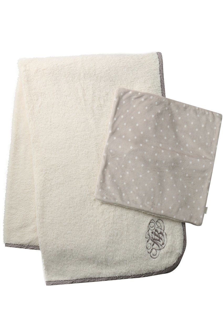 【キッドブルー/KID BLUE / GOODS】の25ストレッチシャギードットブランケット インテリア・キッズ・メンズ・レディースファッション・服の通販 founy(ファニー) 　おすすめ　Recommended / Our Picks　ギフト プレゼント　Gift / Present　クッション　Cushion, Throw Pillow　シンプル　Simple, Minimal　ドット　Polka Dot, Dot Pattern　パイピング　Piping, Trim Design　ブランケット　Blanket, Throw Blanket　旅行　Travel　ライトグレー|ID: prp329100004744606 ipo3291000000035453755