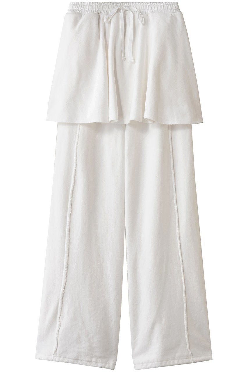 【メゾンスペシャル/MAISON SPECIAL】のFlared Skirt Layered Sweatpants/フレアスカートレイヤースウェットパンツ インテリア・キッズ・メンズ・レディースファッション・服の通販 founy(ファニー) 　ファッション　Fashion　レディースファッション　Fashion for Women　スカート　Skirts　Aライン・フレアスカート　A-Line & Flared Skirts　パンツ　Pants & Trousers　新作・新入荷　New Arrivals / New In　WHT(ホワイト)|ID: prp329100004744609 ipo3291000000034294428